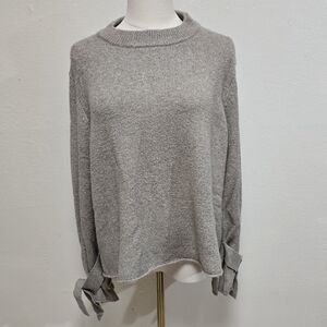 Who What Wear Crewneck Tie Sleeve Sweater Size Large